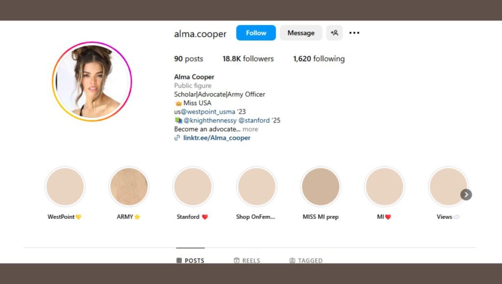 Alma Cooper Instagram