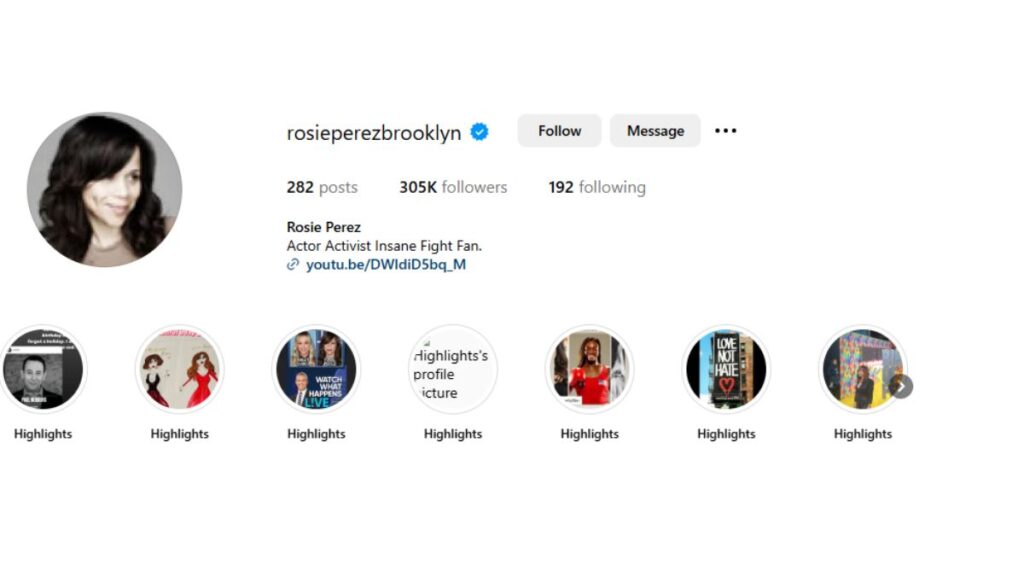 Rosie Perez instagram